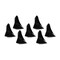 Grid Wheels Fits GD01 Series 18 x 9 Size Rims Black Plastic Set Of 7 Equips One Wheel With Screws 1189BLINR - alternate 1